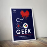Création d'une affiche de spectacle Geek par et voilà prod pour la grande poste bordeaux