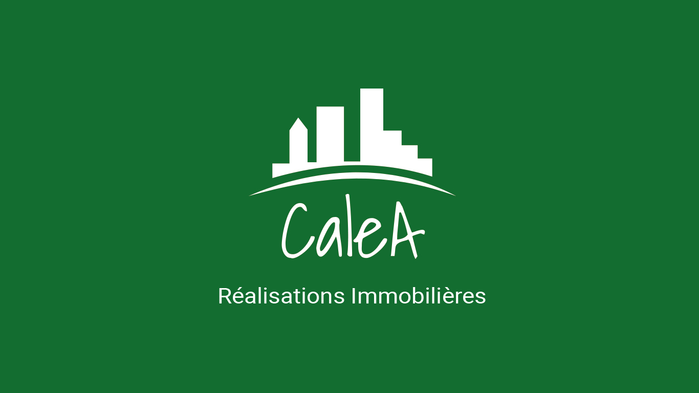 Création du logo de Calea, architecte et constructeur immobilier, réalisation par l'agence et voilà prod à latresne